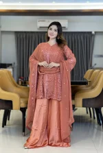 Pakistani Inspired Stitched 3 Piece Set - Image 6